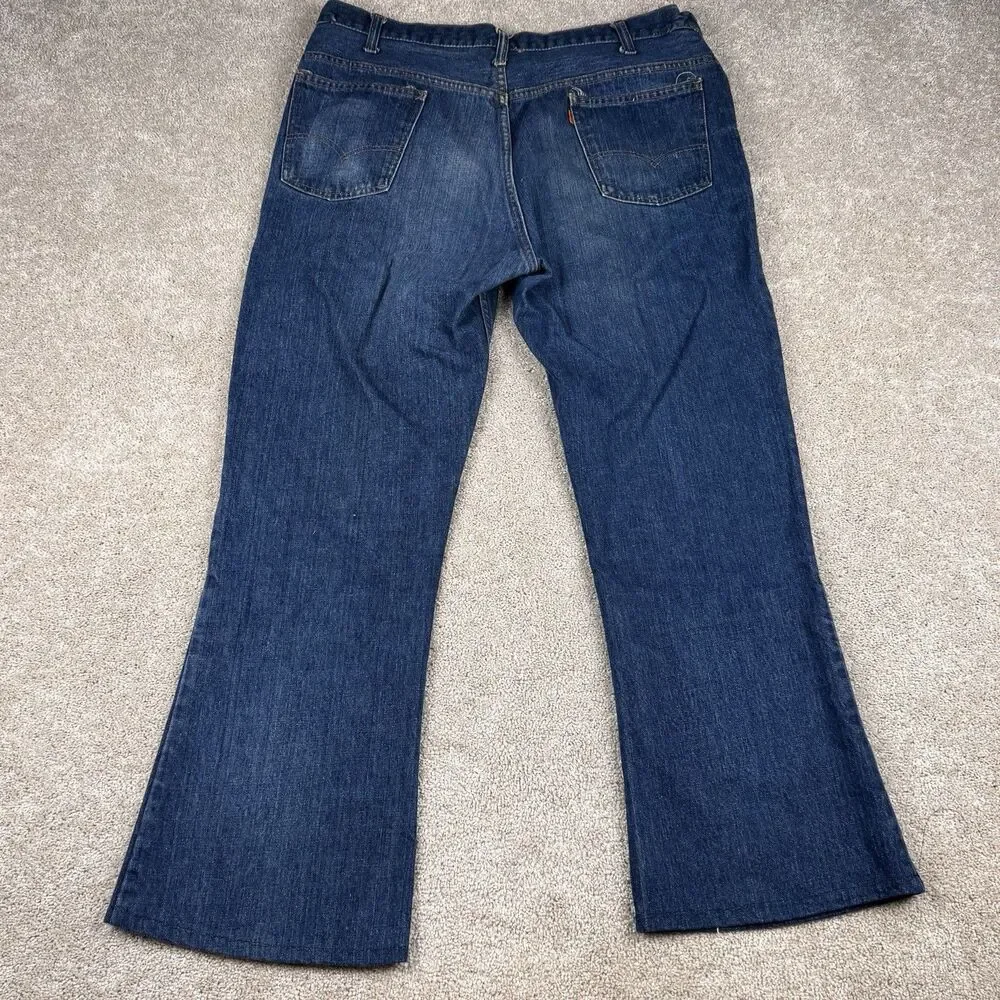 Levis 646 Orange Tab Flared Bell Bottoms Men's 35x31 True Vintage 70s 80s VTG